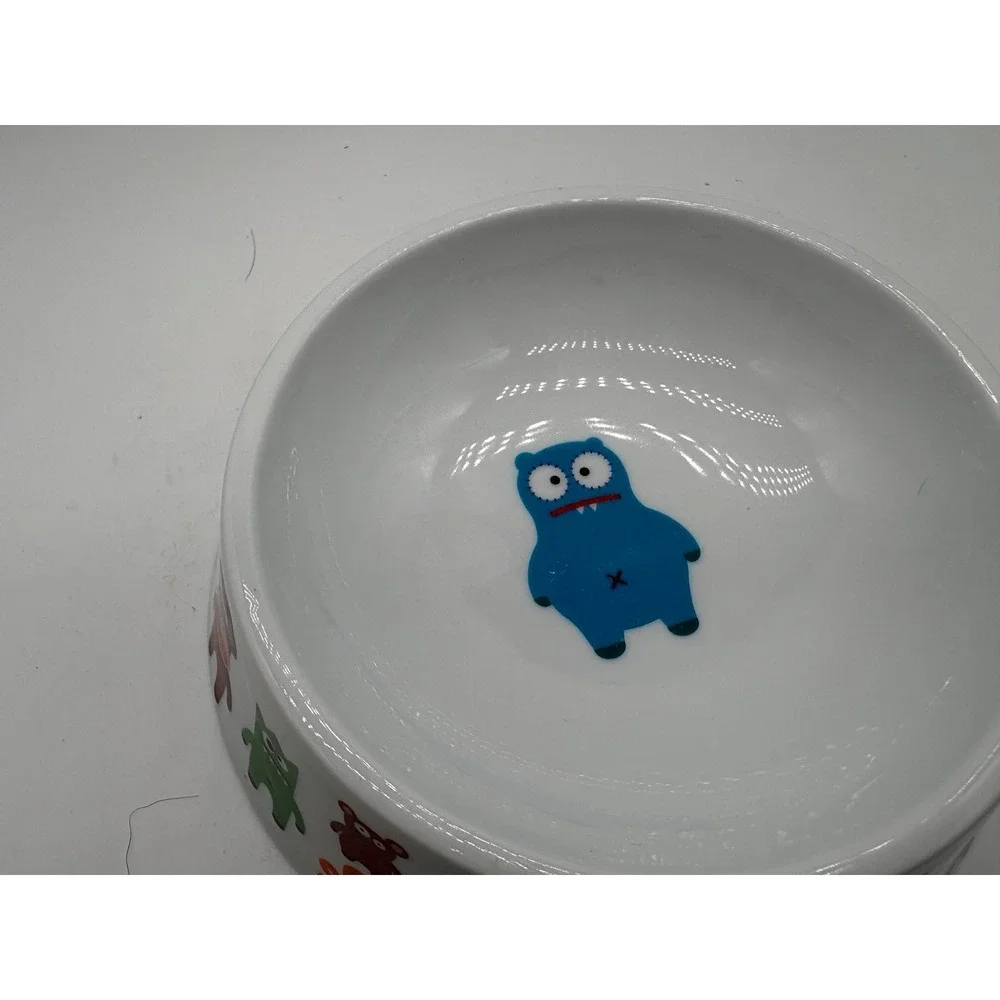Vintage Paperchase Pet Chopz With Monster Print Pet Bowl